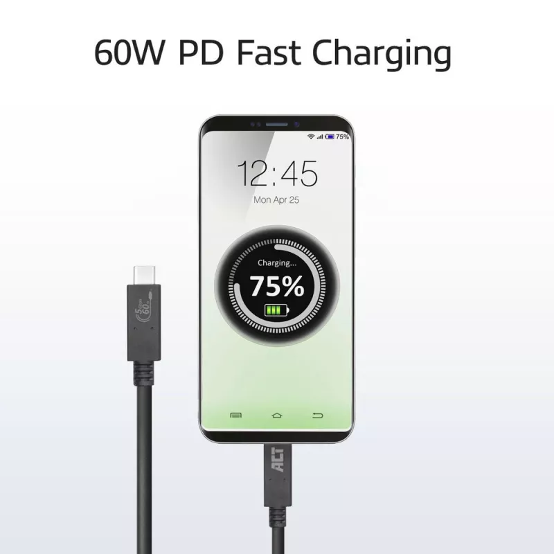 ACT USB 3.0 laidas USB-C USB-IF sertifikuotas 1 metro 5 Gbit/s