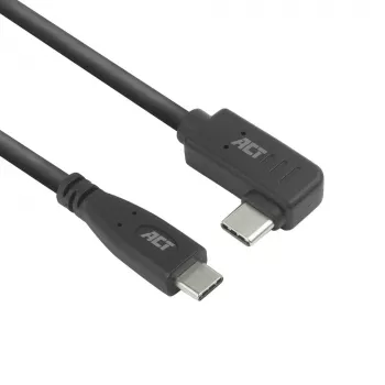ACT USB 3.0 kampinis kabelis USB-C 1 metras 5 Gbit/s juodas