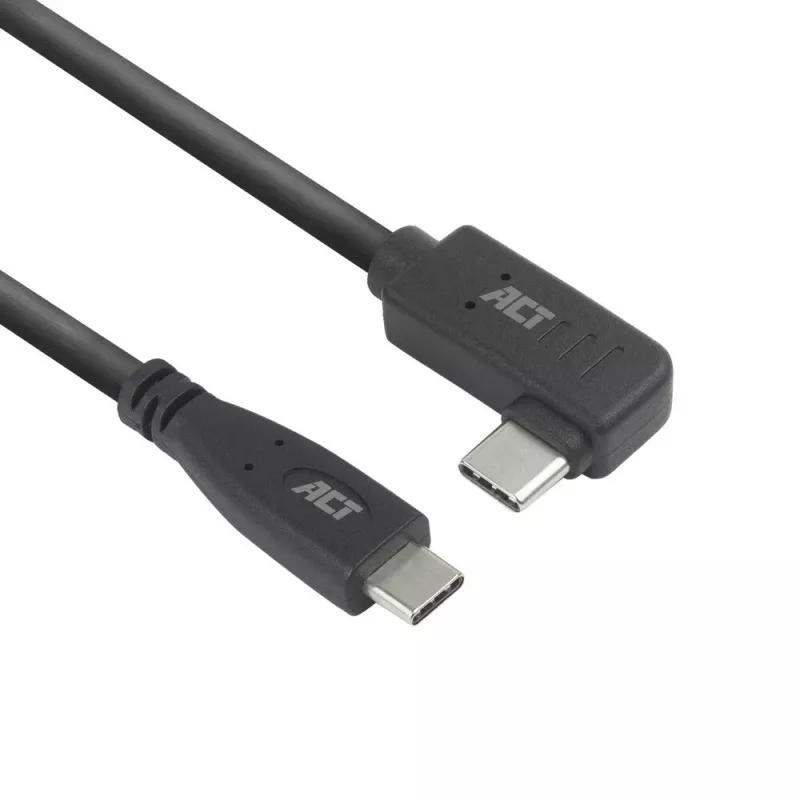 ACT USB 3.0 kampinis kabelis USB-C 1 metras 5 Gbit/s juodas