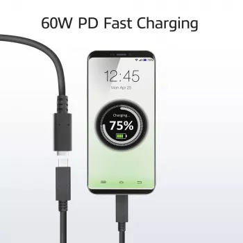 ACT USB 3.0 ilginimo laidas USB-C 2 metrai 5 Gbit/s Juodas