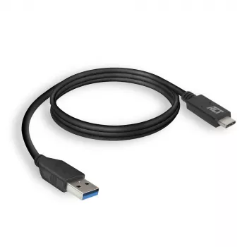 ACT USB 3.0 laidas USB-A į USB-C 1 metras 5 Gbit/s juoda