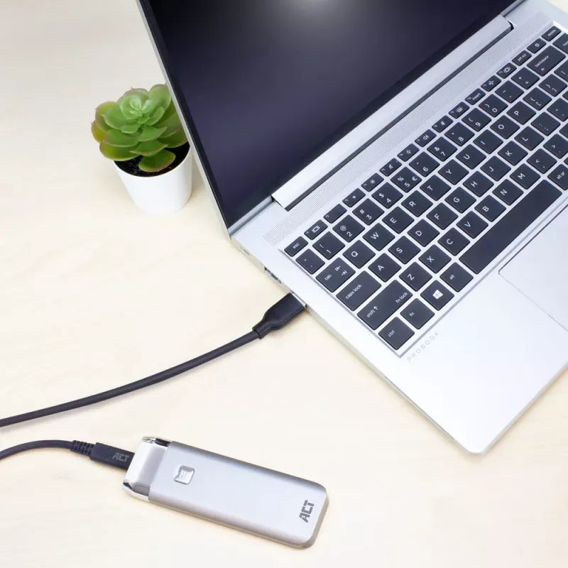 ACT USB 3.0 laidas USB-A į USB-C 1 metras 5 Gbit/s juoda