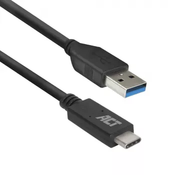 ACT USB 3.0 laidas USB-A į USB-C 2 metrai 5 Gbit/s Juodas
