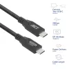 ACT USB4 20Gbps 240W USB Type-C kabelis 0,5 m juodas