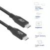 ACT USB 3.0 10Gbps 60W USB Type-C laidas 0,5 m juodas