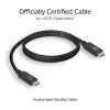 ACT USB4® 40Gbps 240W USB Type-C® laidas, USB-IF sertifikuotas, 0,8 metro