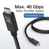 ACT USB4® 40Gbps 240W USB Type-C® laidas, USB-IF sertifikuotas, 0,8 metro