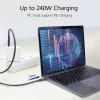 ACT USB4® 40Gbps 240W USB Type-C® laidas, USB-IF sertifikuotas, 0,8 metro