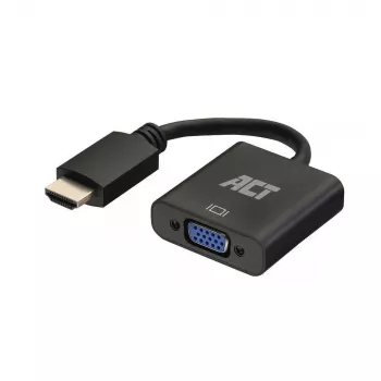 ACT 0,15 metro, HDMI-A kištukas į VGA lizdą adapteris, su garsu