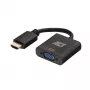 ACT 0,15 metro, HDMI-A kištukas į VGA lizdą adapteris, su garsu