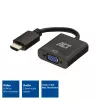 ACT 0,15 metro, HDMI-A kištukas į VGA lizdą adapteris, su garsu