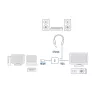 ACT 0,15 metro, HDMI-A kištukas į VGA lizdą adapteris, su garsu