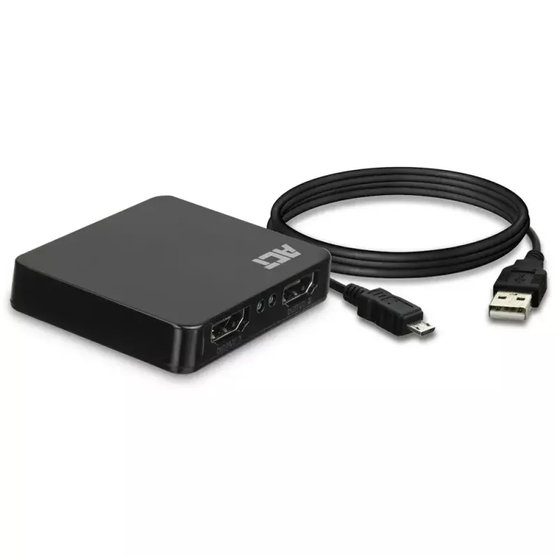 ACT 4K HDMI 1.4 skirstytuvas 2 prievadai 3840 x 2160 pikselių juodas