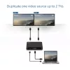 ACT 4K HDMI 1.4 skirstytuvas 2 prievadai 3840 x 2160 pikselių juodas