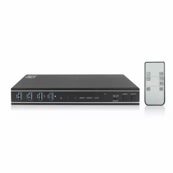 ACT 2 prievadų dvigubas HDMI 4K@60Hz KVM jungiklis, USB 3.2 Gen1 (USB 3.0)