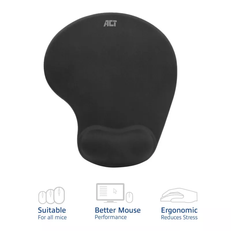 Pelės kilimėlis ACT Ergonomic AC8010 su riešo atrama