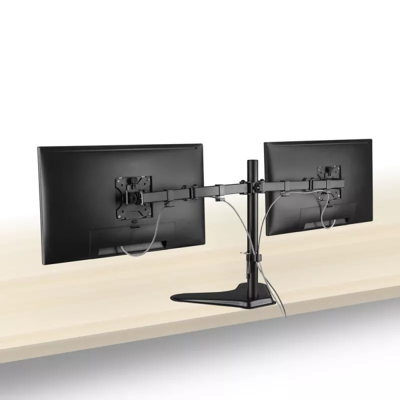 ACT laisvai pastatoma dviejų monitorių rankena AC8320, maks. svoris 16 kg, min. ekranas 33 cm, maks. ekranas 81,3 cm