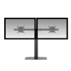 ACT monitoriaus stovas 27 inch biurui, laisvai stovintis su dujine spyruokle, skersiniu, 2 monitoriams