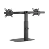 ACT monitoriaus stovas 27 inch biurui, laisvai stovintis su dujine spyruokle, skersiniu, 2 monitoriams