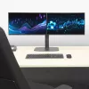 ACT monitoriaus stovas 27 inch biurui, laisvai stovintis su dujine spyruokle, skersiniu, 2 monitoriams
