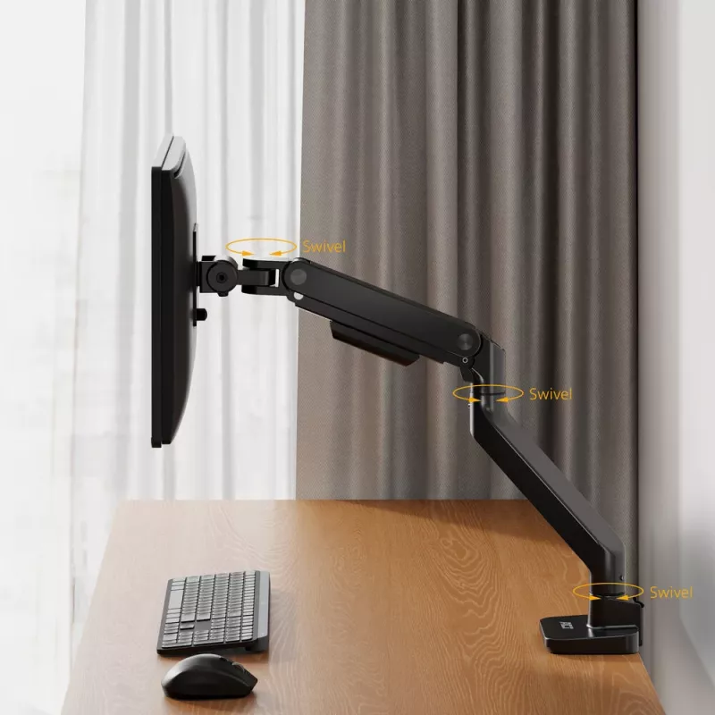 ACT Monitor laikiklis 49 colių biuro premium dujinė spyruoklė 1 monitoriui Clamp/Grommet 20 kg