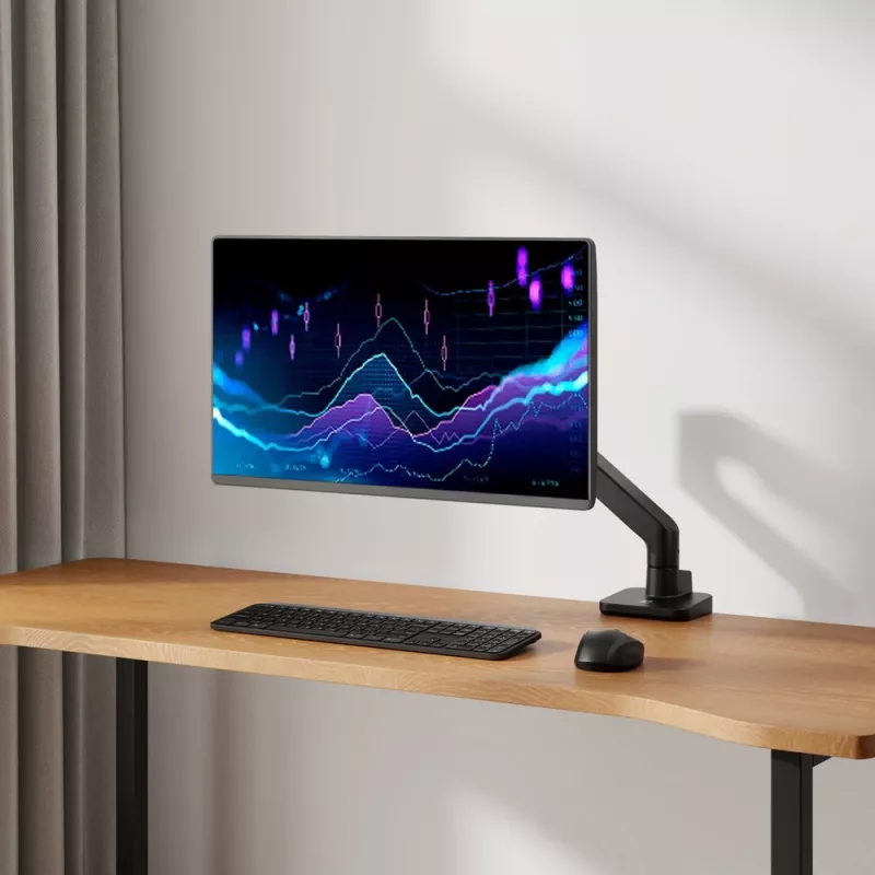 ACT Monitor laikiklis 49 colių biuro premium dujinė spyruoklė 1 monitoriui Clamp/Grommet 20 kg
