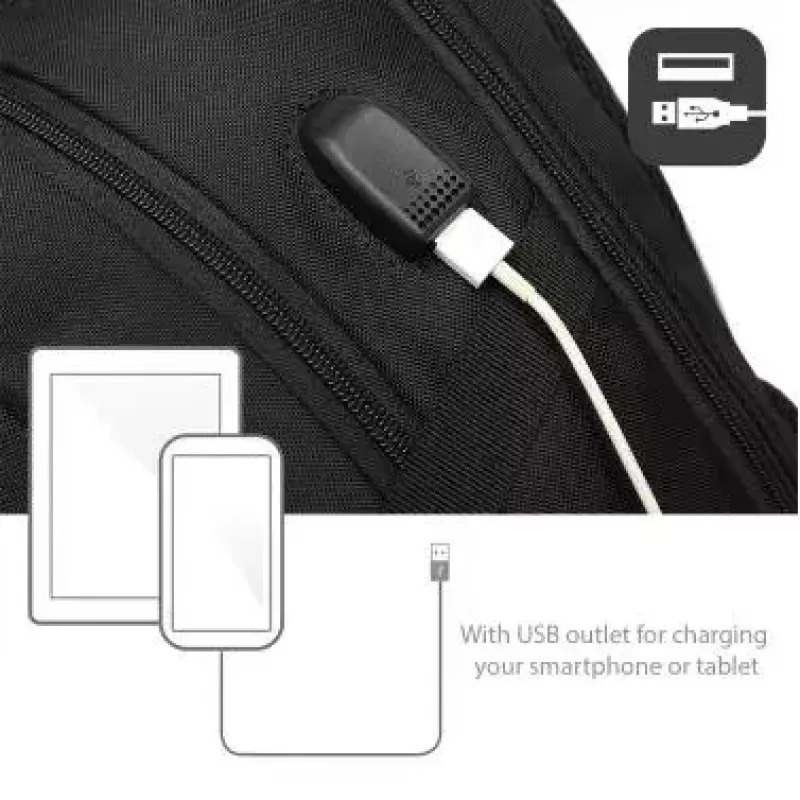Kuprinė ACT Global AC8530 15,6 col. vienspalvė USB išvestis