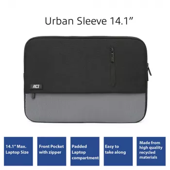 Įmautė ACT Urban nešiojamojo kompiuterio įmautė 14,1 colio 3 skyriai 170 g