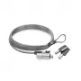 Nešiojamojo kompiuterio spyna ACT AC9030 Metallic Round Key 2m kabelis