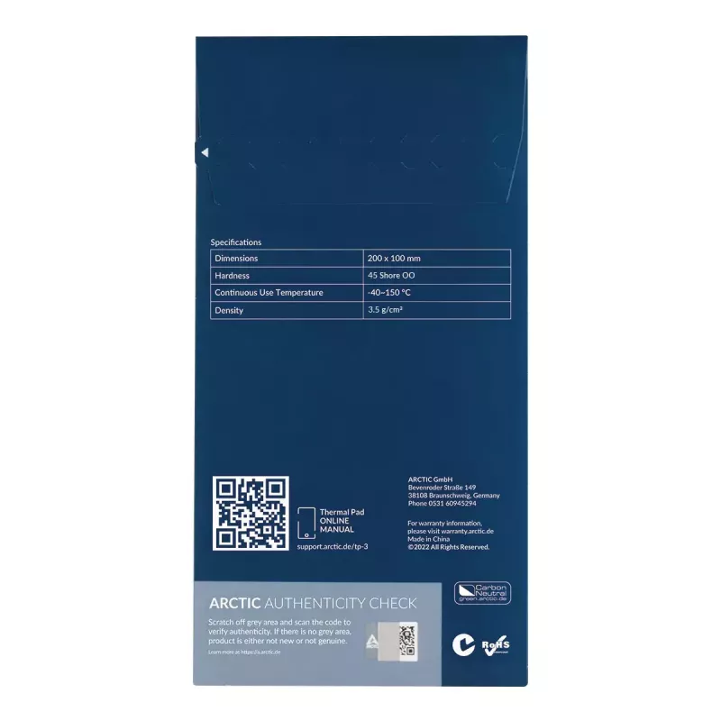 ARCTIC TP-3 Premium Performance Thermal Pad 200 x 100 mm, 0,5 mm