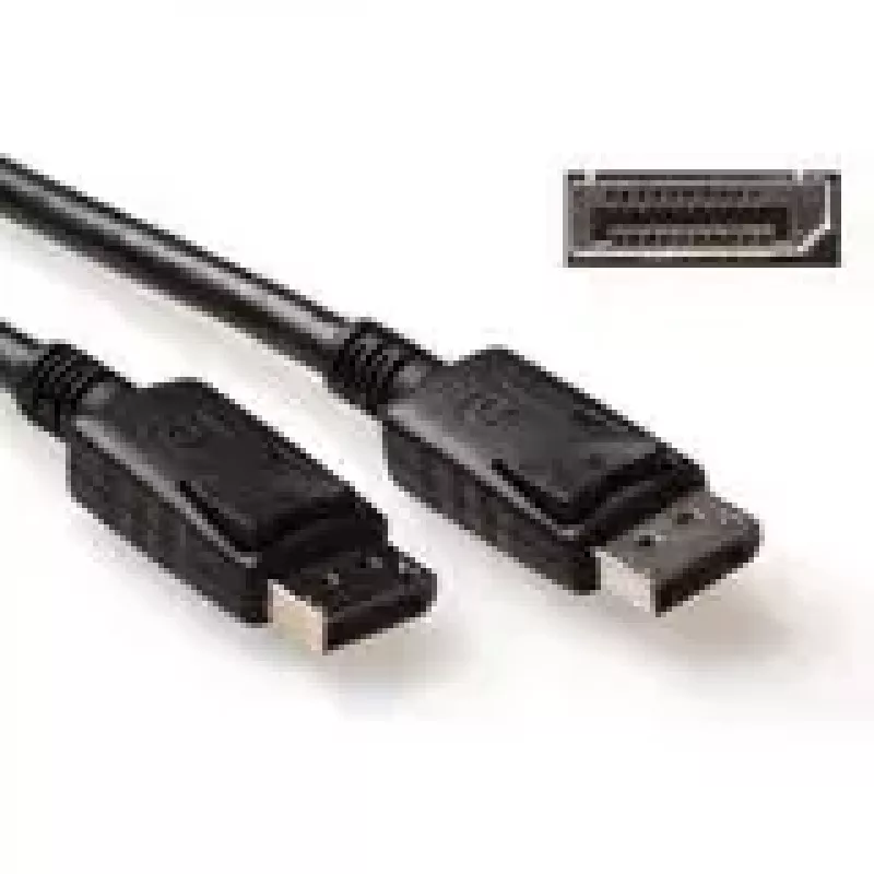 DisplayPort laidas vyriškas-vyriškas ACT AK3980 2 metrai maitinimo kontaktas 20 prijungtas