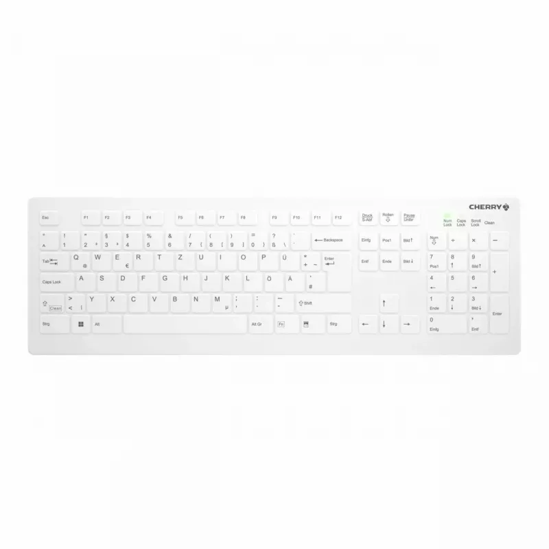 Contour Design AK-C8112F klaviatūra Medicininė RF Belaidė Vokiška Balta