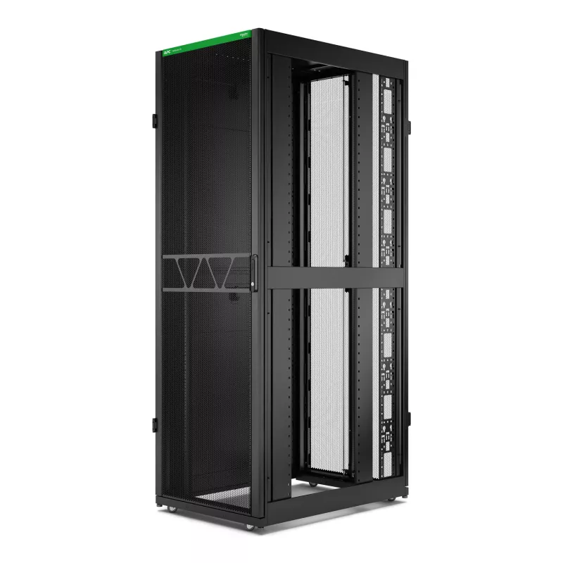 APC NetShelter SX Server Rack Gen 2, 48U, 2258H x 750W x 1070D mm, su šonais, juodas