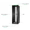 APC NetShelter SX Server Rack Gen 2, 48U, 2258H x 750W x 1070D mm, su šonais, juodas