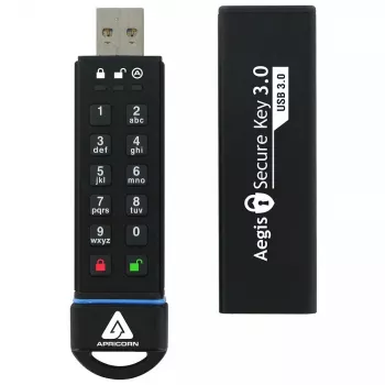 USB atmintukas Apricorn 120GB USB Type-A Aegis Secure Key 3.0