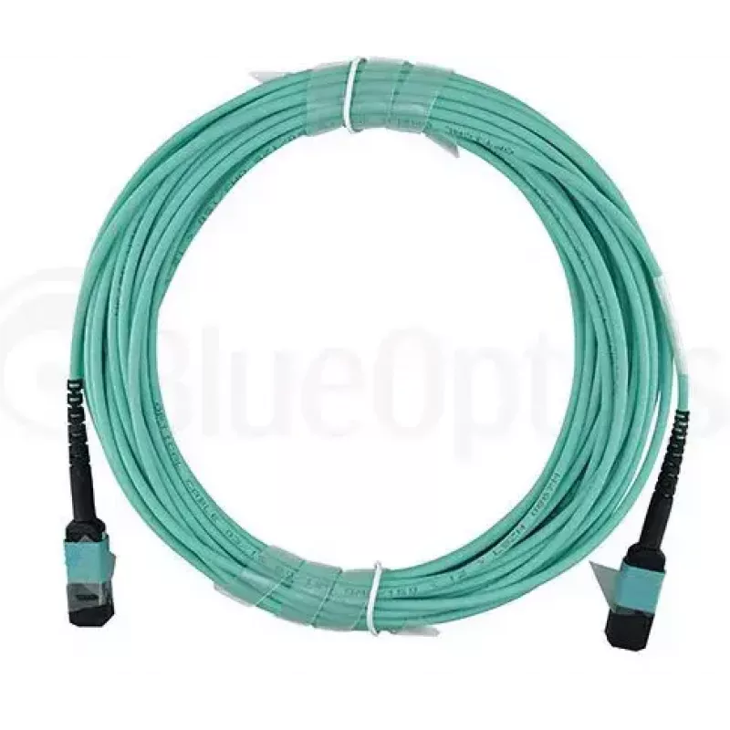 Tinklo kabelis BlueOptics AT-MTP12-30-BO MTP MTP InfiniBand 30 m Aqua spalvos