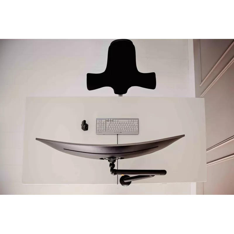 BakkerElkhuizen BE Flexible Single Black, Clamp, 10 kg, 43.2 cm (17 col.), 88.9 cm (35 col.), 100 x 100 mm, Juoda