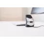 BakkerElkhuizen DXT 2 Precision Mouse, ambidekstrinė, vertikalaus dizaino, lazerinė, USB Type-A, 2000 DPI, juoda, pilka