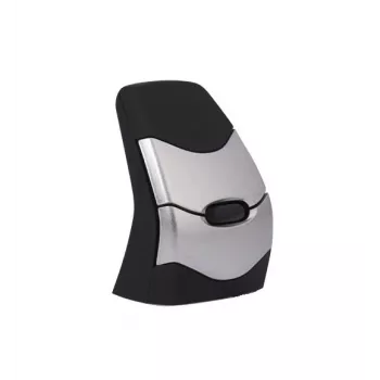 BakkerElkhuizen DXT 2 Precision Mouse Wireless, Ambidextrous, Vertical design, Laser, RF Wireless + Bluetooth, 2000 DPI, Black, Grey