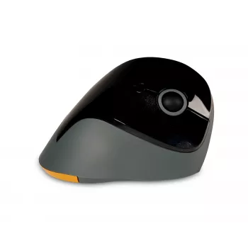 BakkerElkhuizen PRF Mouse Wireless tamsiai pilka, dešinei rankai, vertikalus dizainas, optinis, RF belaidis, 1600 DPI, juoda, pilka
