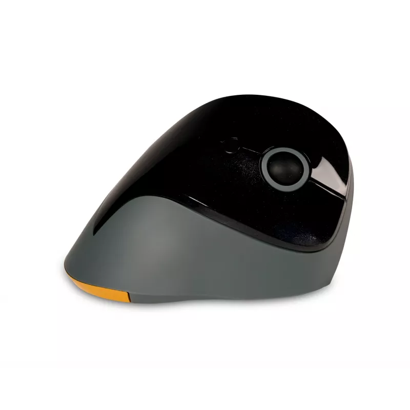 BakkerElkhuizen PRF Mouse Wireless tamsiai pilka, dešinei rankai, vertikalus dizainas, optinis, RF belaidis, 1600 DPI, juoda, pilka