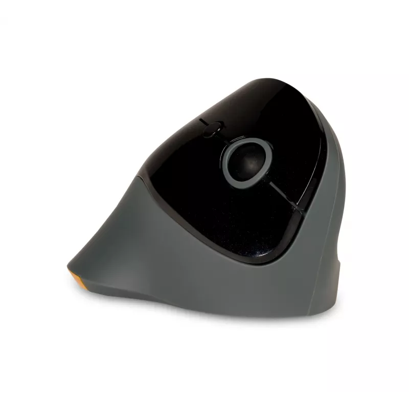 BakkerElkhuizen PRF Mouse Wireless tamsiai pilka, dešinei rankai, vertikalus dizainas, optinis, RF belaidis, 1600 DPI, juoda, pilka