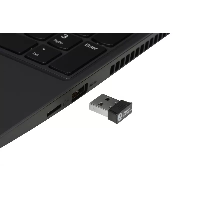 BakkerElkhuizen PRF Mouse Wireless tamsiai pilka, dešinei rankai, vertikalus dizainas, optinis, RF belaidis, 1600 DPI, juoda, pilka