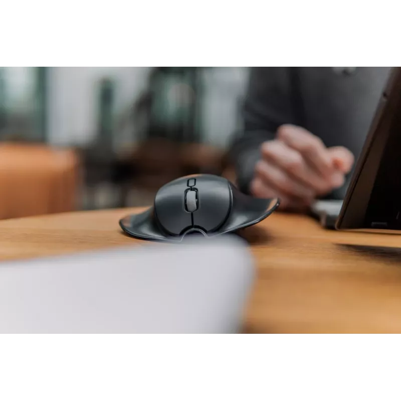 BakkerElkhuizen HandshoeMouse Shift Bluetooth pelė, skirta biurui, ambidekstrinė, optinė, 1000 DPI