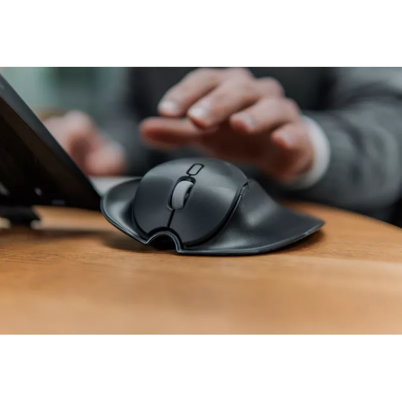 BakkerElkhuizen HandshoeMouse Shift Bluetooth pelė, skirta biurui, ambidekstrinė, optinė, 1000 DPI