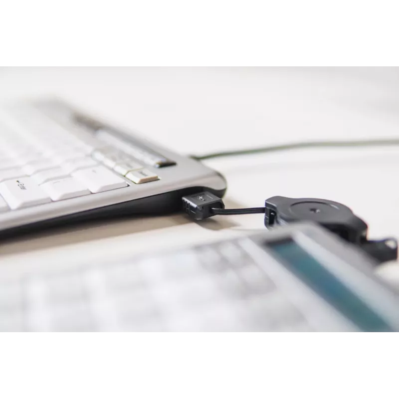 BakkerElkhuizen S-board 840 skaitmeninė klaviatūra, USB, PC, 1,2 m, šviesiai pilka, balta
