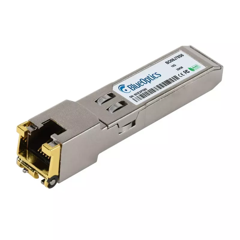 SFP+ varinis tinklo siųstuvas-imtuvas BlueOptics SFP-10G-RJ45-LC-BO, 10 Gbit/s, RJ45, metalinis korpusas, 30 m