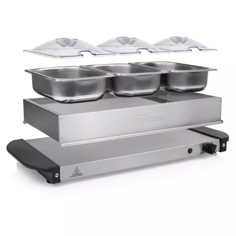 Bufetinis šildytuvas Tristar BP-6283 200W 4,2L nerūdijantis plienas
