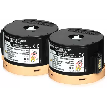 Epson Double Return dažų kasečių rinkinys, 2 x 2,5 tūkst., 2500 puslapių, juoda, 1 vnt.