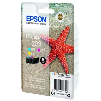 Rašalo kasetė Epson C13T03U54020 — Originali standartinė išeiga, Ciāna/Magenta/Geltona, 2,4 ml, 130 puslapių, 1 vnt.
